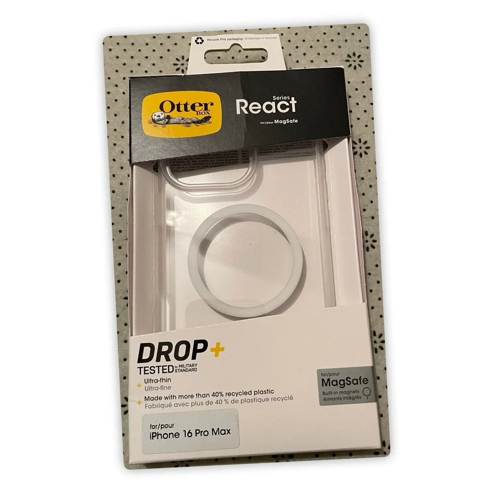 Otter‎ Box Series React for MagSafe for iPhone 16 Pro Max, Drop Tested